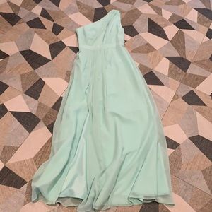 David’s Bridal mint green dress size 2